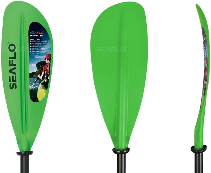 Seaflo Erwachsenen Zwei klingen paddel Adult Two Blades Paddle Grün/Gelb/Schwarz, Grün