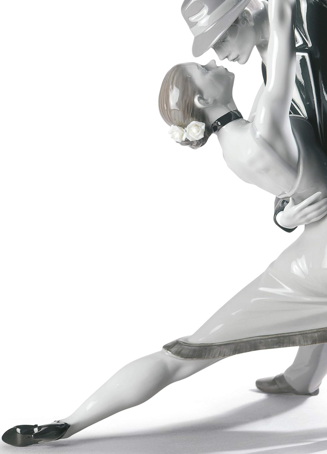 LLADRÓ Pärchen-Figur Leidenschaftlicher Tango. Limitierte Auflage. Tango-Tänzer. Porzellan.