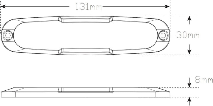 Kombi Rückleuchte Slim - universal