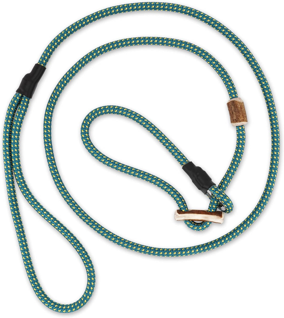 Hundeleine mit Halsband 6mm | Moxonleine Retrieverleine Agilityleine | Mit Zugbegrenzung, Zugstopp a