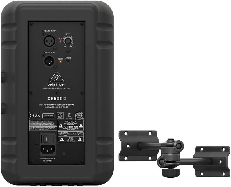 Behringer CE500D Leistungsstarker, aktiver 100-Watt-Lautsprecher für den gewerblichen Einbau
