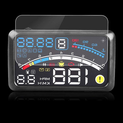 KSTE HD Head-up-Display, 5,5" HD OBD2 Auto HUD Head Up Speed Display Over Speed Warning Plug Play