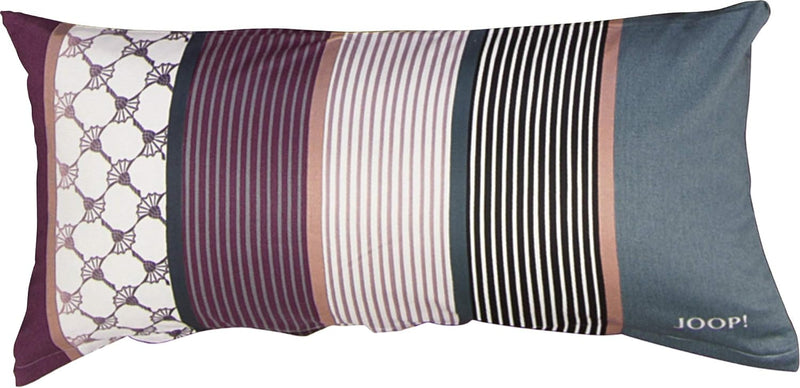 Joop! Kissen Cornflower Stripes | 1 deep Wine | 40 x 80 cm 1 Stück (1er Pack), 1 Stück (1er Pack)