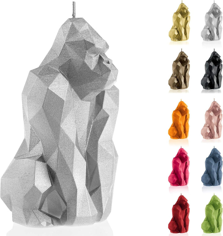 Candellana Handmade Gorilla Low-Poly Kerze Geschenk- Lustig - Dekorative Kerze - Home Décor - Gesche