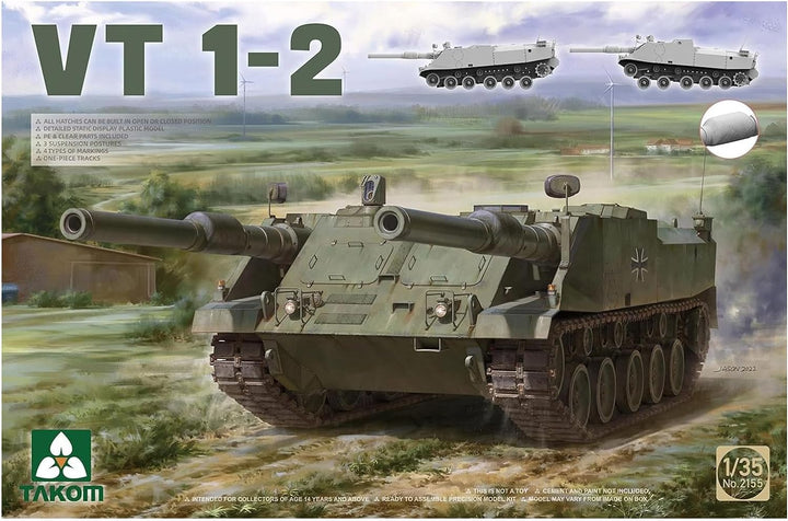 Takom TAK2155 2155 VT 1-2 Versuchsträger Massstab 1:35 - Modellbau
