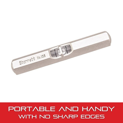 Starrett 135A Pocket Level mit satinierter vernickelter Oberfläche, Grösse 2-1/2"