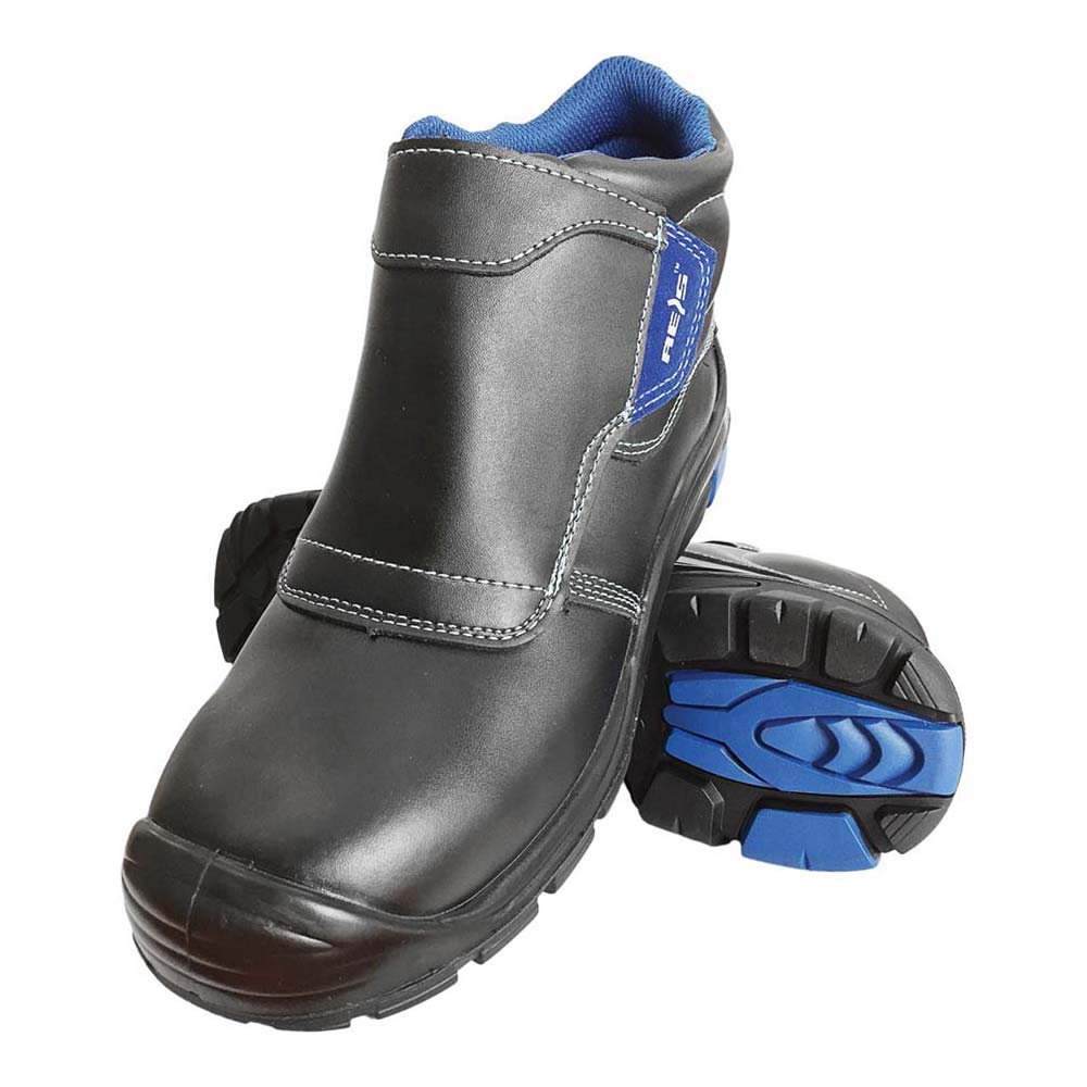 REIS BCH-DREZNO-S3_46 Composite Power Sicherheitsschuhe für Schweisser, Schwarz-Blau, 46 Grösse, 46