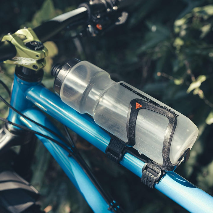 Granite Aux Carbon Fiber Flaschenhalter mit Gurt-Kit, leicht und Seite geladen Funktionen Radfahren