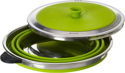 Outwell Collaps Topf Mit Deckel 30.5 x 24 x 13 cm Lime Green, 30.5 x 24 x 13 cm Lime Green