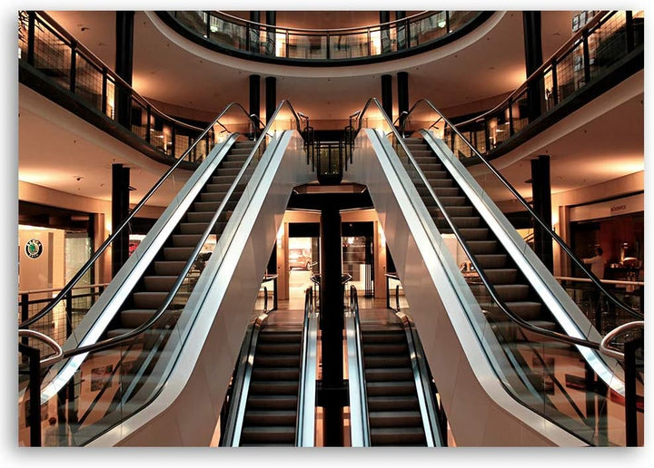 Feeby Dekobild Architektur Deko Wand Kunstdruck Braun 70x50 cm Deko Paneel 70x50 cm Braun_a, Deko Pa