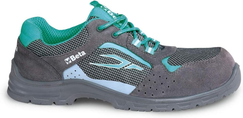 Beta 7212LG - Damenschuhe aus perforiertem Wildleder mit Mesh-Einsätzen