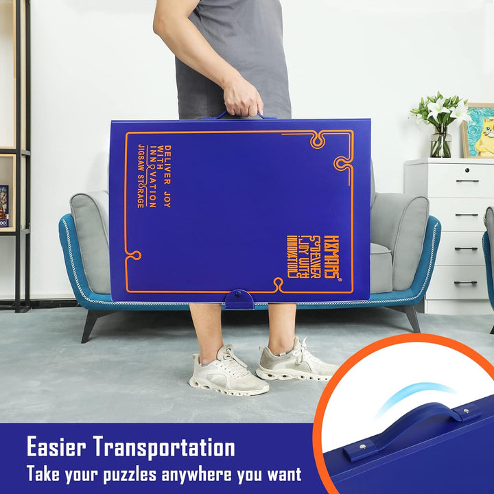 HXMARS Puzzle-Aufbewahrungsordner für 1000 Teile: Puzzle-Organizer mit grosser Kapazität, tragbar mi