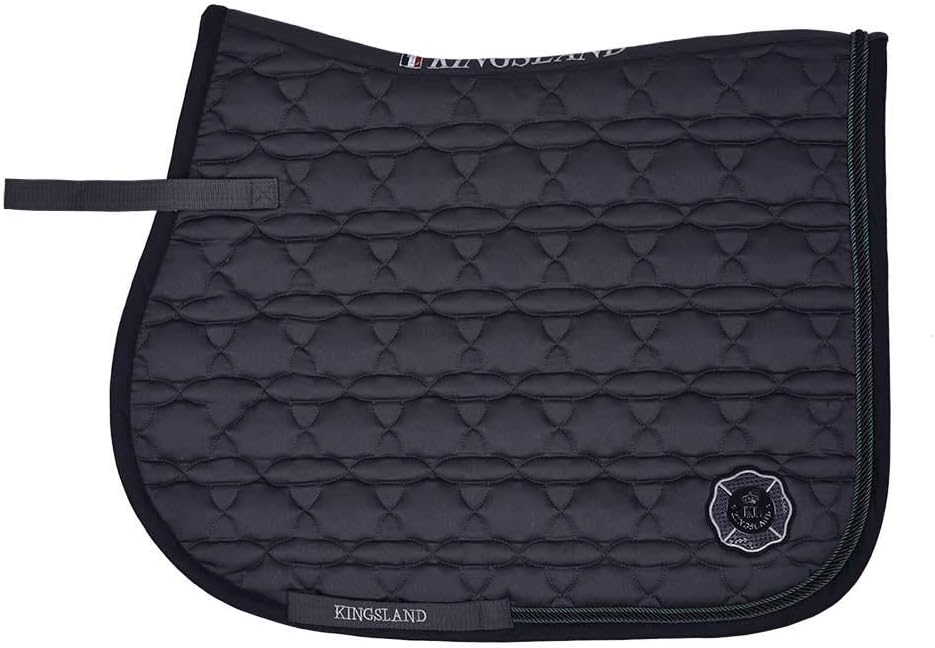 Kingsland Schabracke KLkenai Sattelunterlage mit Seidenkordel Form Dressur Dressur grau, Dressur gra