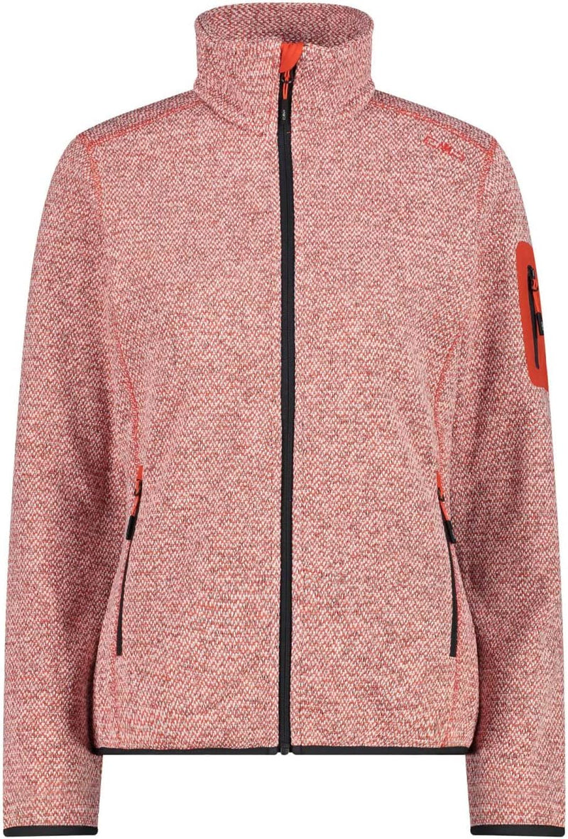 CMP Damen Knit Tech Polyester-Strickfleecejacke Fleecejacke 36 grenadine, 36 grenadine