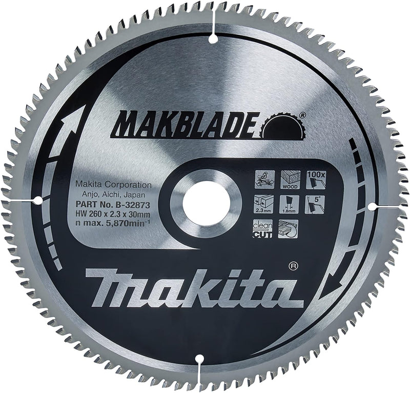 Makita Makblade Saegeblatt, 260 x 30 mm, 100Z, B-32873