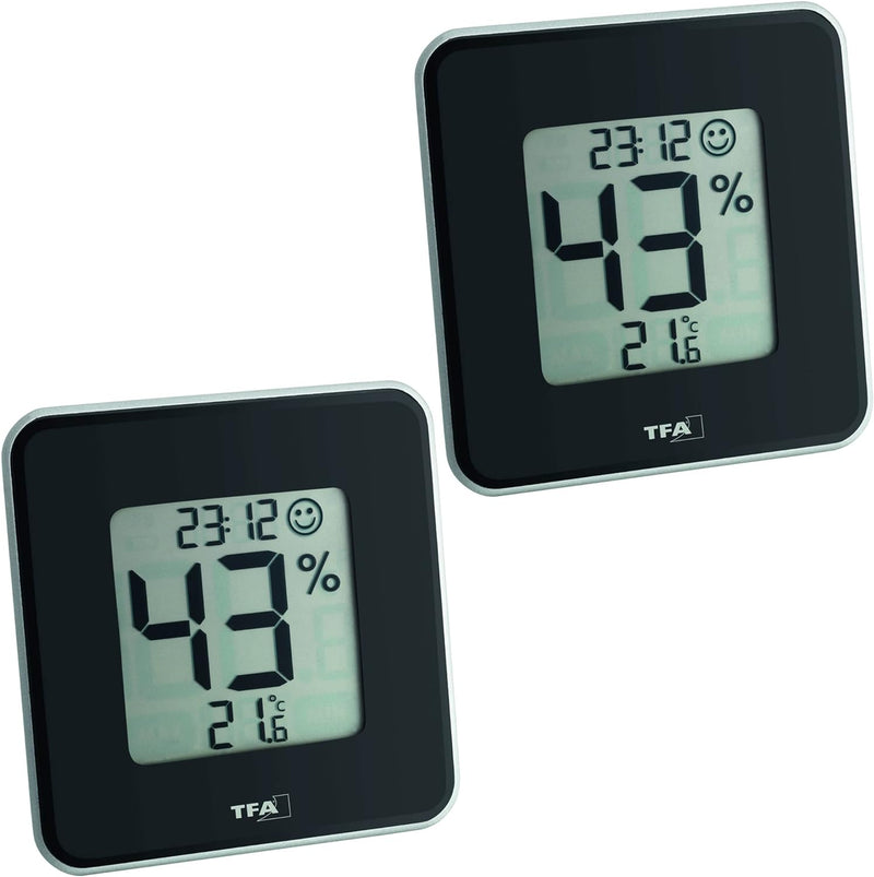 Sparset Thermo-Hygrometer TFA 30.5021 Style (2 x schwarz)