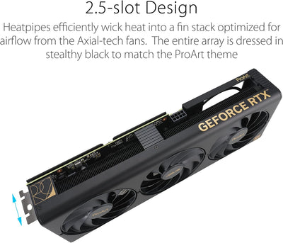 ASUS ProArt GeForce RTX 4060 OC Edition 8GB GDDR6 Gaming Grafikkarte (NVIDIA GeForce RTX4060, DLSS 3