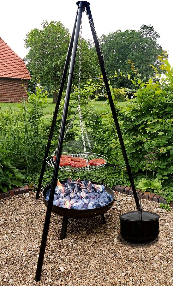 Grill Set 4 in 1 Oslo Schwenkgrill mit Feuerschalel Grill Feuerkorb