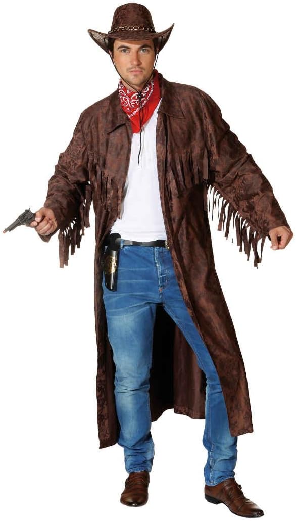 Orlob Westernmantel in braun zum Herren Kostüm Cowboy zu Karneval Gr.48-52