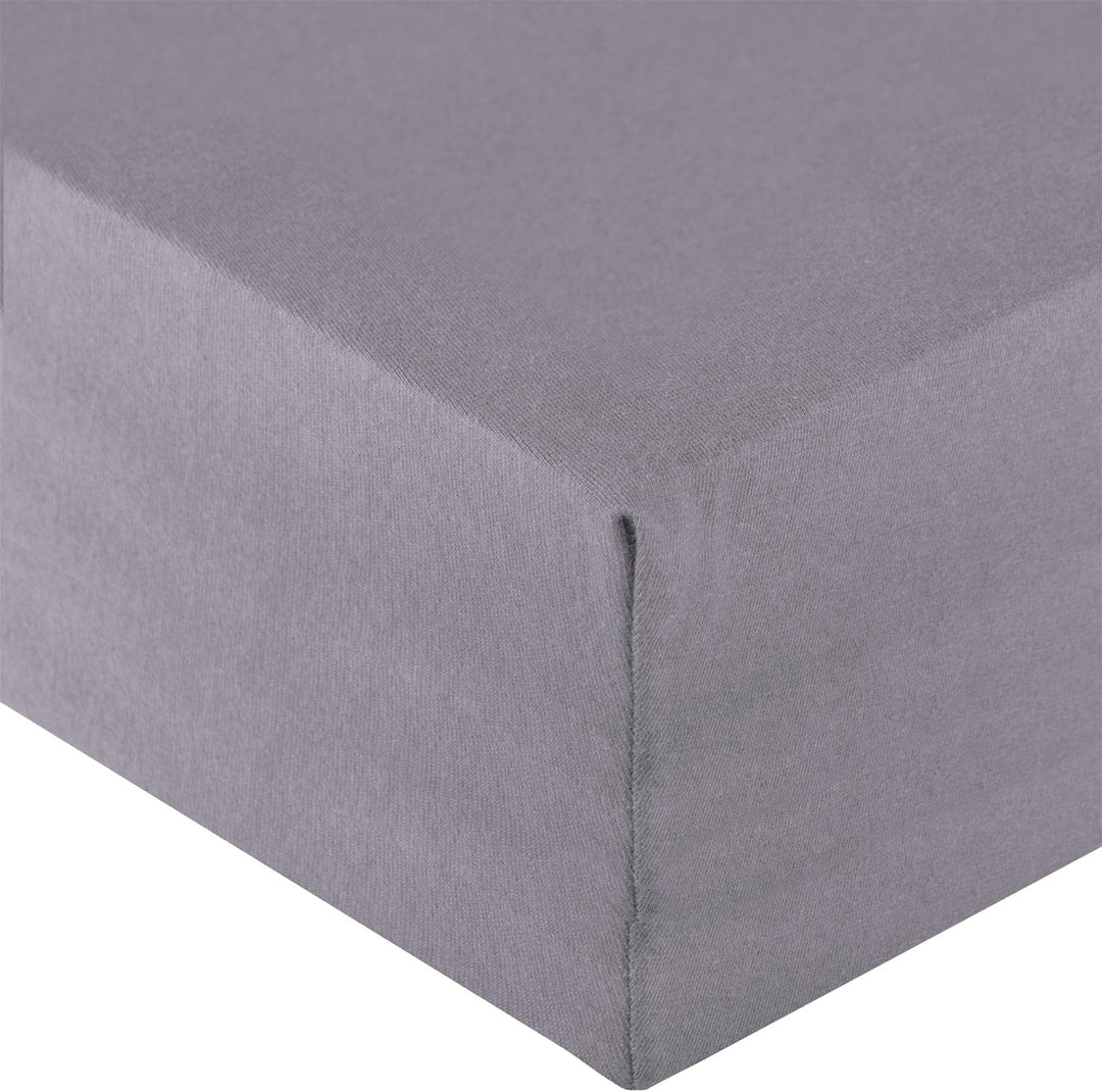 aqua-textil Royal Spannbettlaken Boxspringbett Wasserbett 120x200-130x220 cm dunkel grau 210g/qm Jer