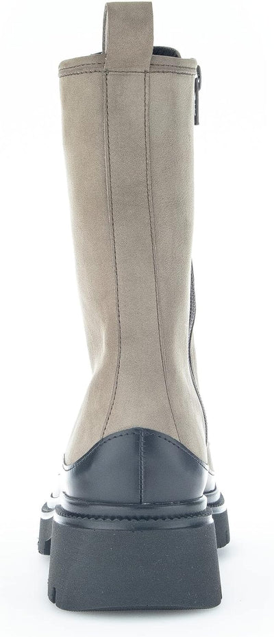 Gabor Damen Biker Boots, Frauen Stiefeletten,Wechselfussbett 37.5 EU Grün Oliv Schwarz 11, 37.5 EU G