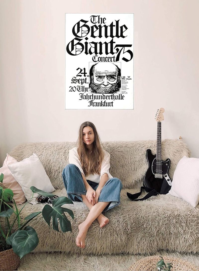 Gentle Giant - Free Hand, Frankfurt 1975 » Konzertplakat/Premium Poster | Live Konzert Veranstaltung