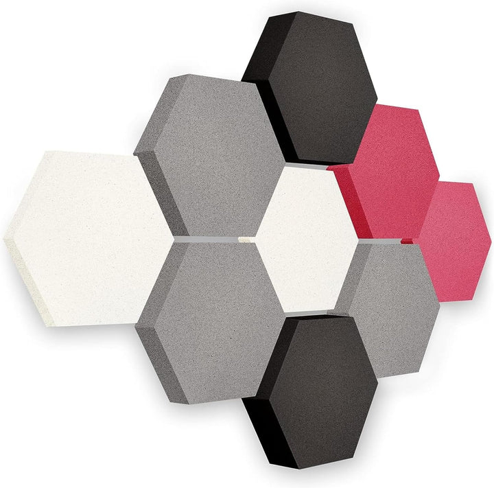platino24 Akustikpaneele 9 Elemente Edition LOFT 3D I Ø 300mm Akustikplatten Schalldämmung Wand & De