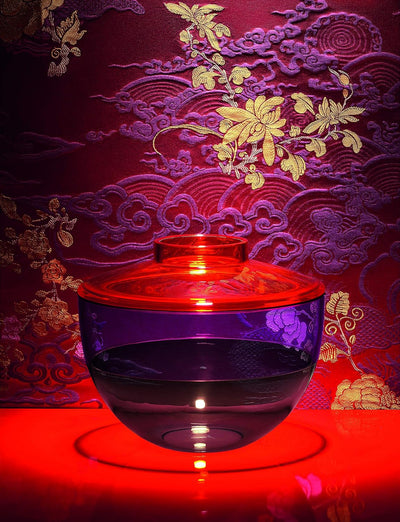 Kartell 122122 Vase Shibuya, bunt Arancio/ Viola/ Fumè, Arancio/ Viola/ Fumè