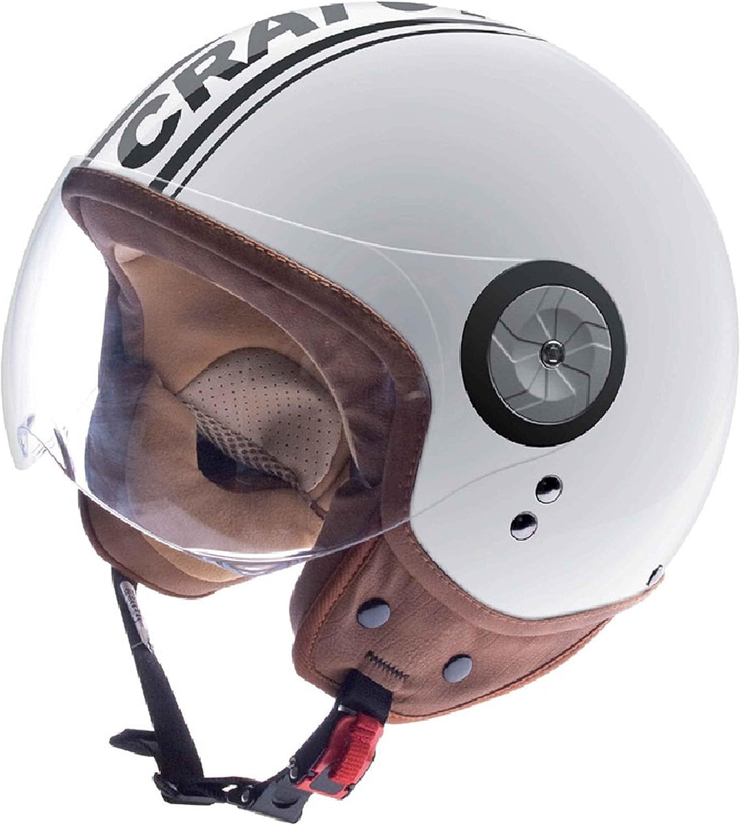 Cratoni Rollerhelm/E-Bike Helm Milano, White-Black Glossy, Gr. L (59-60 cm)
