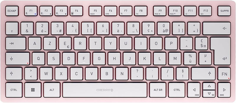 CHERRY KW 7100 Mini BT, Kompakte Multi-Device-Tastatur mit 3 Bluetooth-Kanälen, Französisches Layout