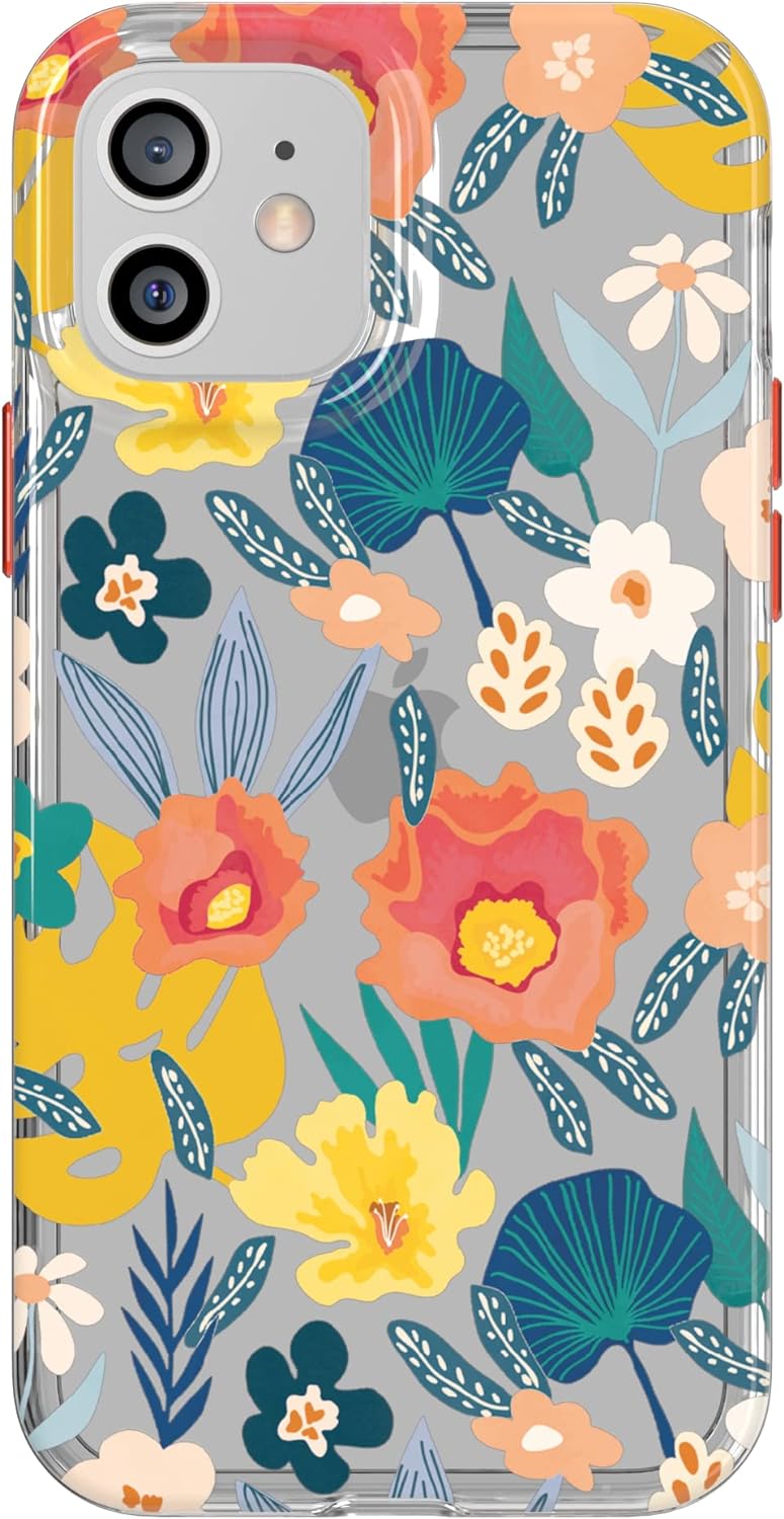 tech21 Evo Art Botanischer Garten für iPhone 12/12 Pro - Schutzhülle mit 10 Fuss Multi-Drop-Schutz u