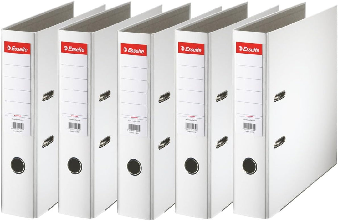 Esselte 5 Stück Aktenordner 75 mm weiss
