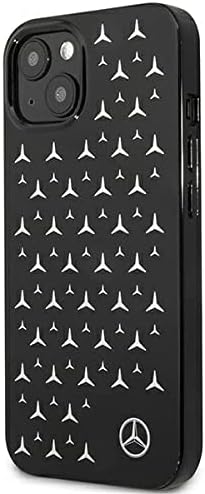 Mercedes MEHCP13SESPBK Hülle für iPhone 13 Mini 5,4" schwarz Silver Stars Pattern