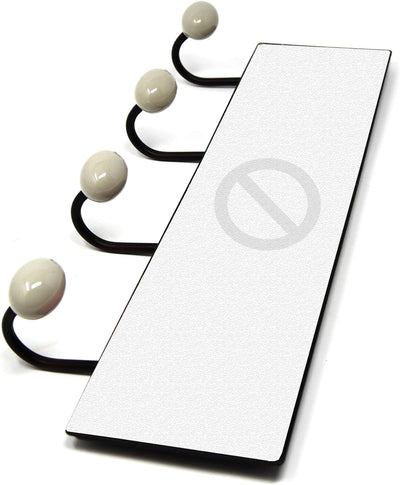 Lashuma USA Blechschild Kleider Hakenleiste, 4er Wandgarderobe 40x15,5 cm, Wohnzimmer Wandhaken Retr