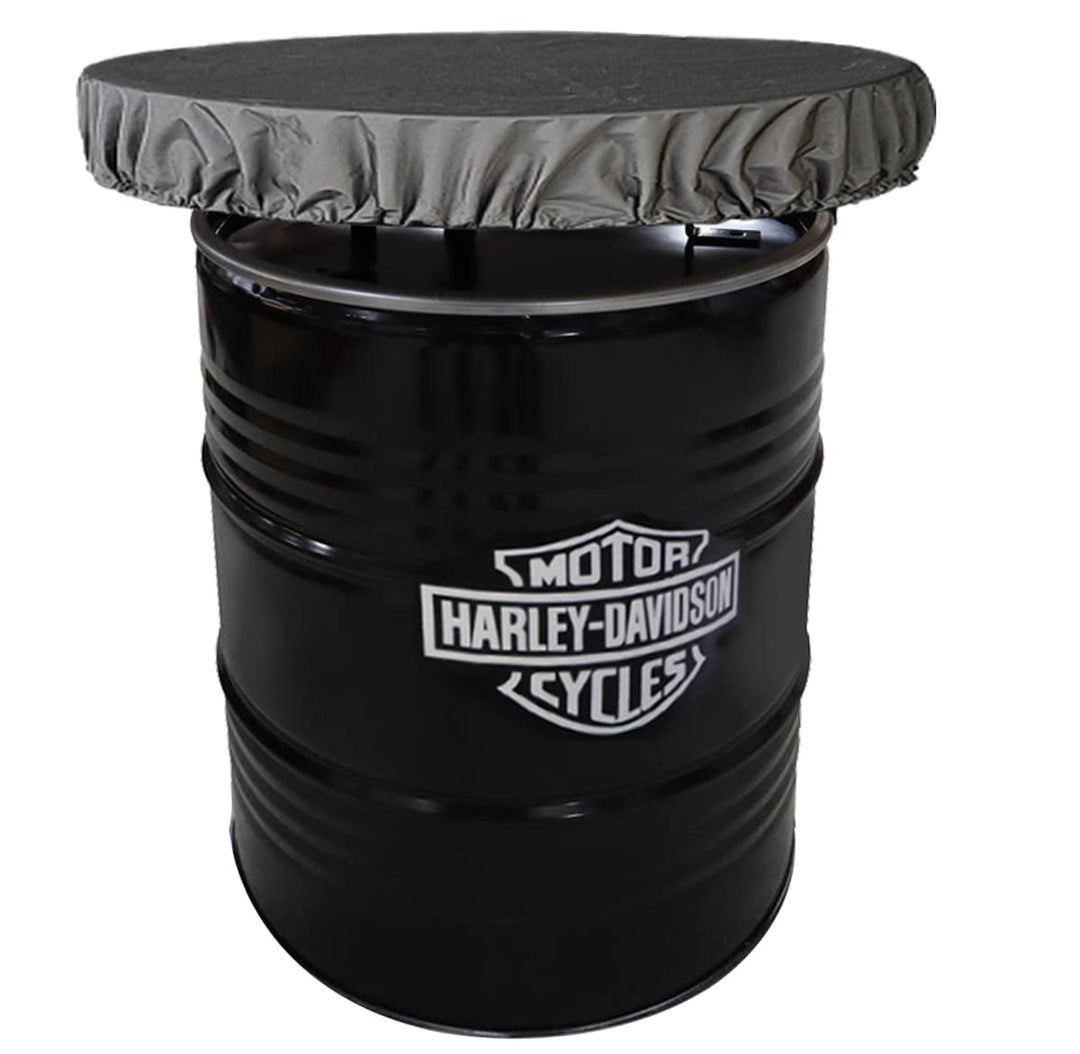 QUICK STAR 10 Stück Fasshaube 60cm aus Polyester PVC Schutzhülle Ölfass Regentonne Stahlfass Fassabd