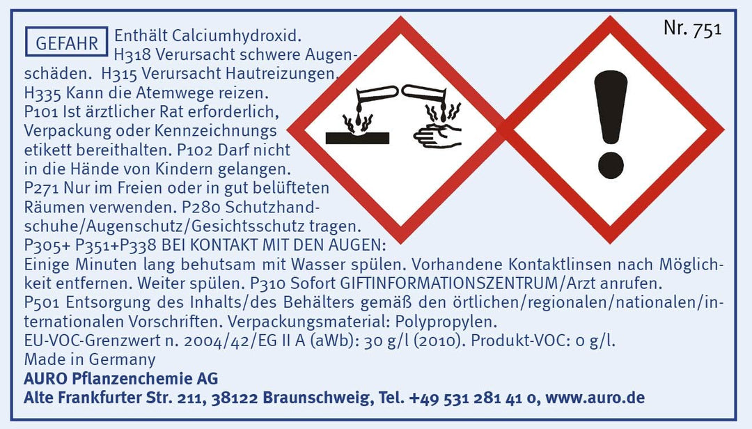 Auro Kalkcasein-Wandfarbe Nr. 751, 3 kg