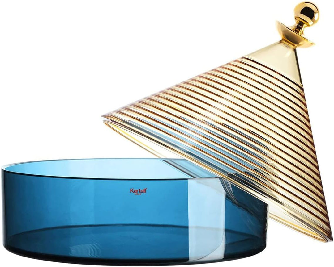 Kartell Trullo Aufbewahrungsbehälter gelb - blau, Gelb - Blau