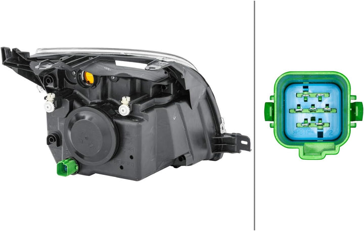 HELLA 1LD 247 026-271 Halogen-Hauptscheinwerfer - links - für u.a. Ford Fusion (Ju_) Links (Fahrerse