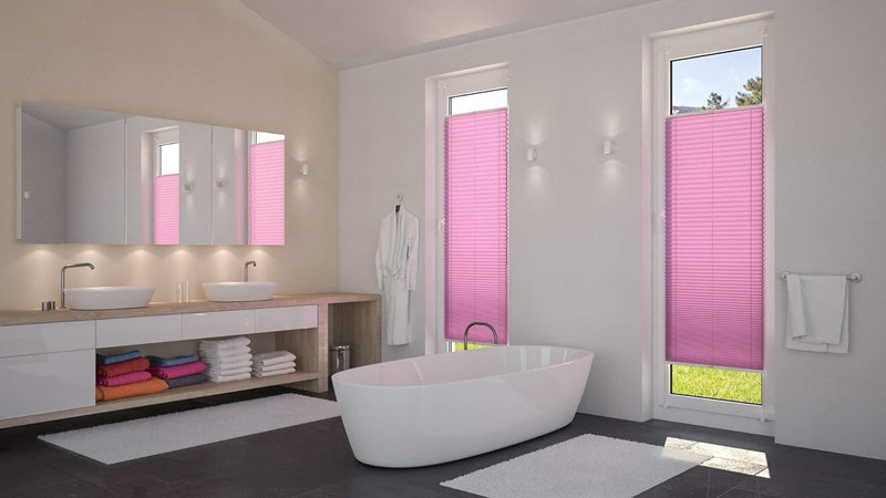 DecoProfi Plissee, Stoff, Flieder, 90 cm x 130 cm, 90 cm x 130 cm