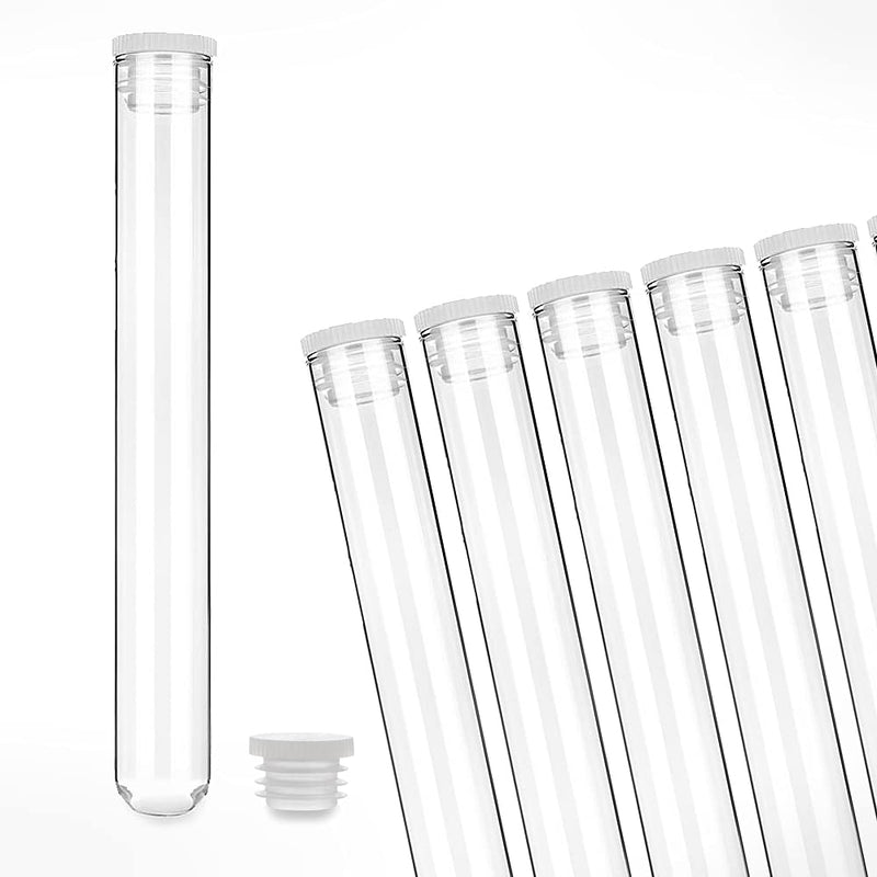 Tuuters 100 Stück Reagenzgläser aus Glas mit Verschluss (160 x Ø 16mm) Glasröhrchen mit Deckel für L