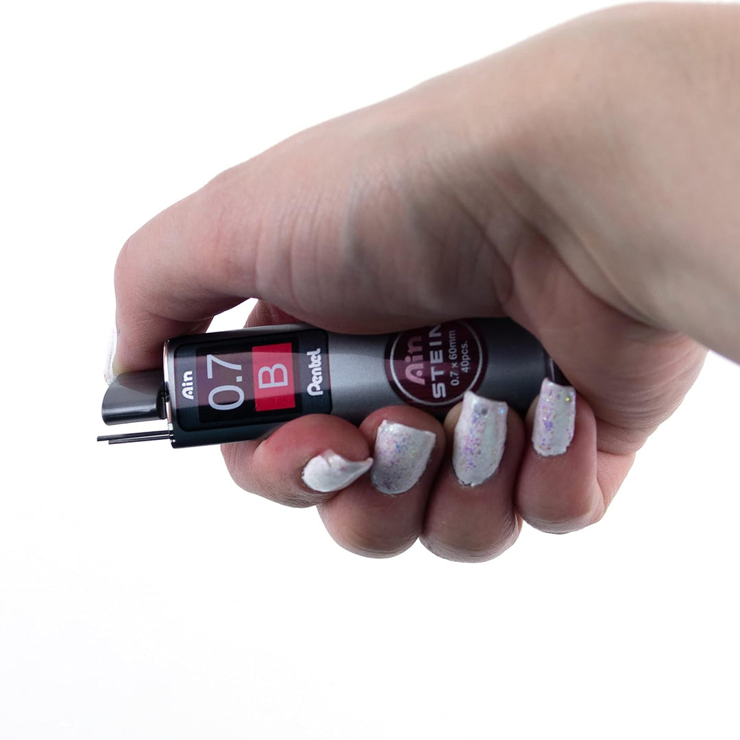 Pentel C277-BO Ain Stein Feinmine, Strichstärke 0.7 mm, Härtegrad B, 40 Minen je Dose, B