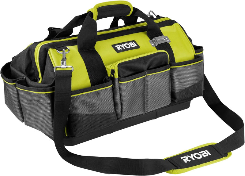 RYOBI Handwerkertasche mit Schultergurt Grösse M RSSMTB1 (6 x Innentaschen, je 4 x offene Taschen au