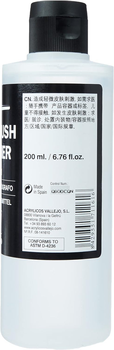 Vallejo 026007 - Farbständer für Werkstatt, 1 Stück (1er Pack) VJ71161 Airbrush Verdünner, 200 ml Bu