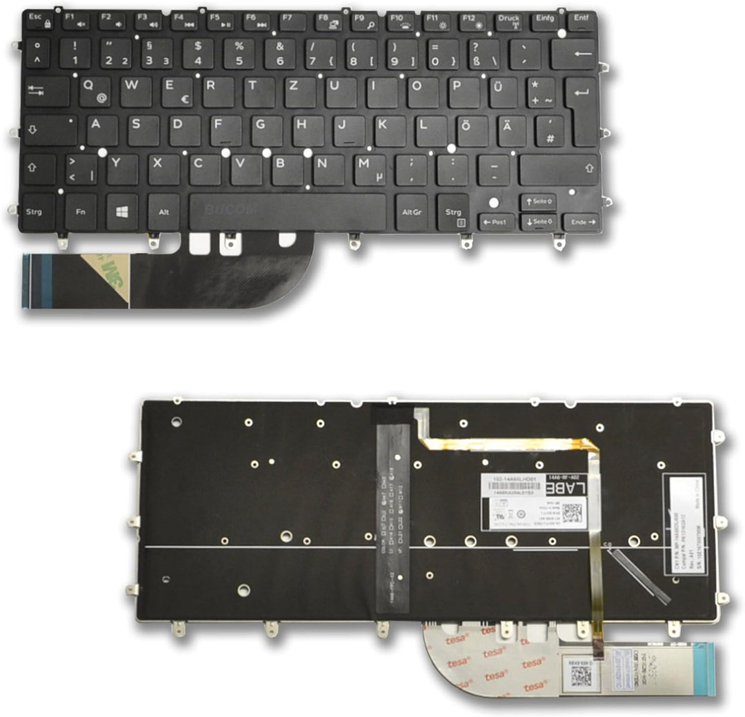 Tastatur für Dell XPS 13 9343 13 9343 9350 9360 Inspiron 7347 7348 DE mit Backlight