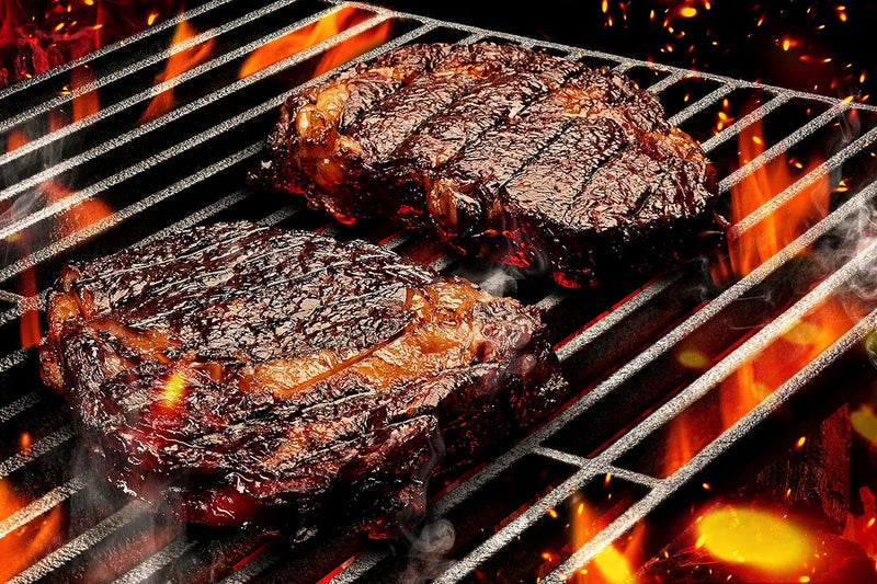 Edelstahl Rost Grillrost - rechteckig und rund - Grill Rost Grössenauswahl (58 x 30 cm mit Griffen),