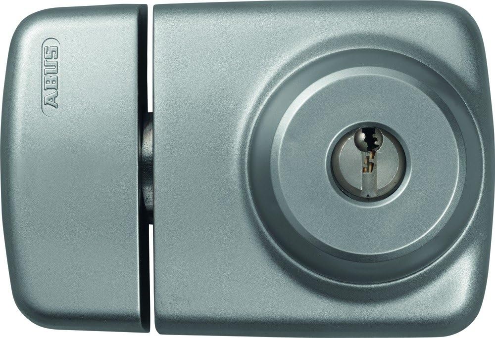ABUS 589218 7525 S Tür-Zusatzschloss mit Innen- und Aussenzylinder für Türen mit schmalen Rahmenprof