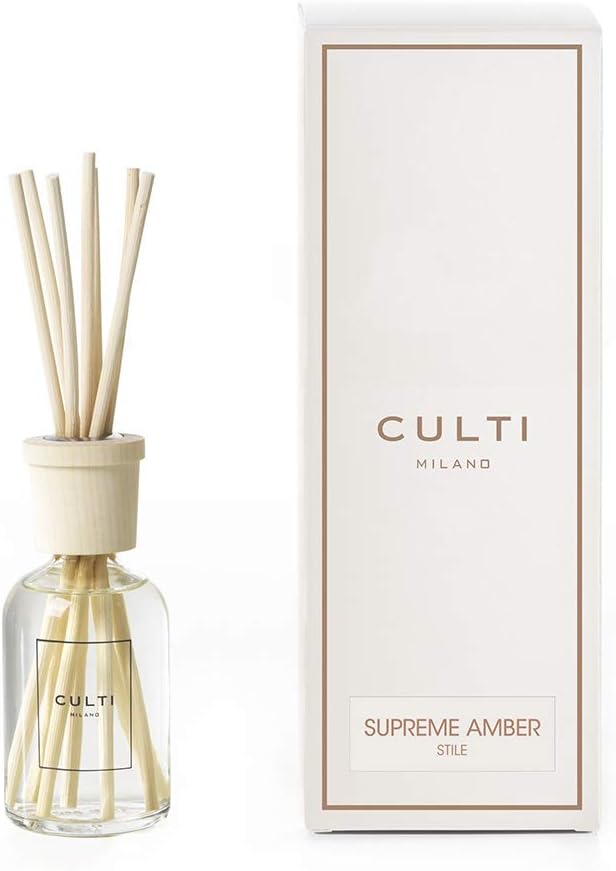 Culti Milano Stile Diffuser Supreme Amber mit einem Volumen von 100 ml und der Duftnote Weihrauch un