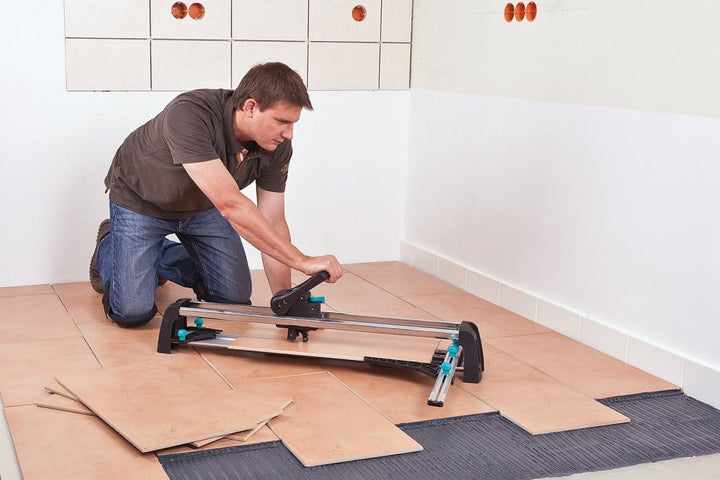 wolfcraft TC 670 Expert Fliesenschneider 5555000 – Fliesenschneidemaschine mit Winkelanschlag – Für