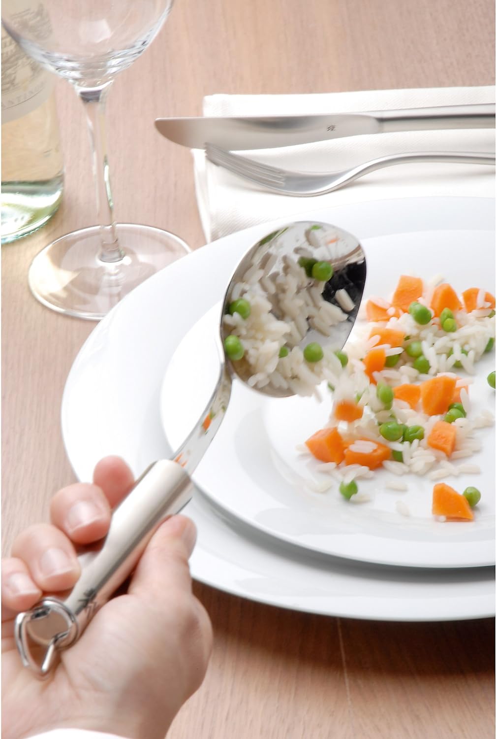 WMF Profi Plus Küchenhelfer Set 6-teilig, Hängeleiste mit 5 Helfer, Schöpflöffel, Schaumlöffel & Pro