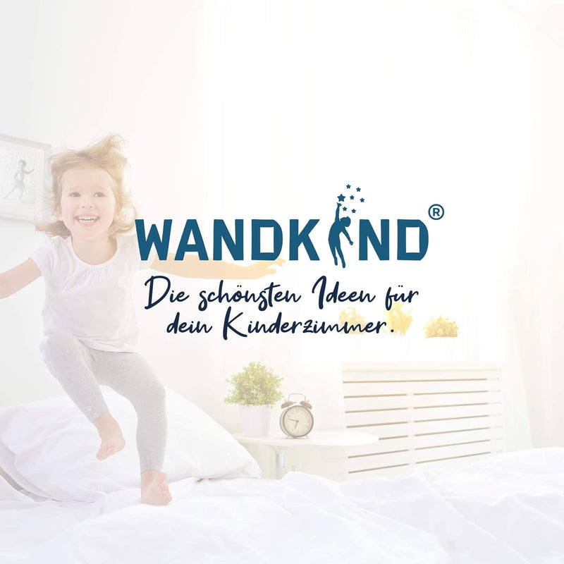 Löwe auf der Wolke V331 mit Wunschname | handgezeichnet | AUFKLEBER Kindergarten | Wandsticker Kinde